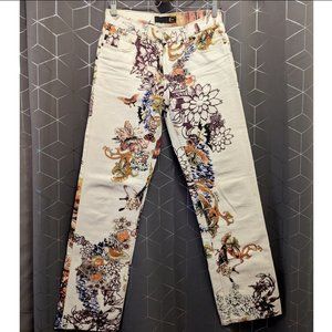 Just Cavalli by Roberto Cavalli Printed Jeans Men Sz31 Late 1990s Vintage